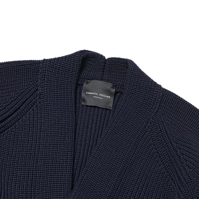 ROBERTO COLLINA - 【美品・厚手】ロベルトコリーナ ローゲージVネック