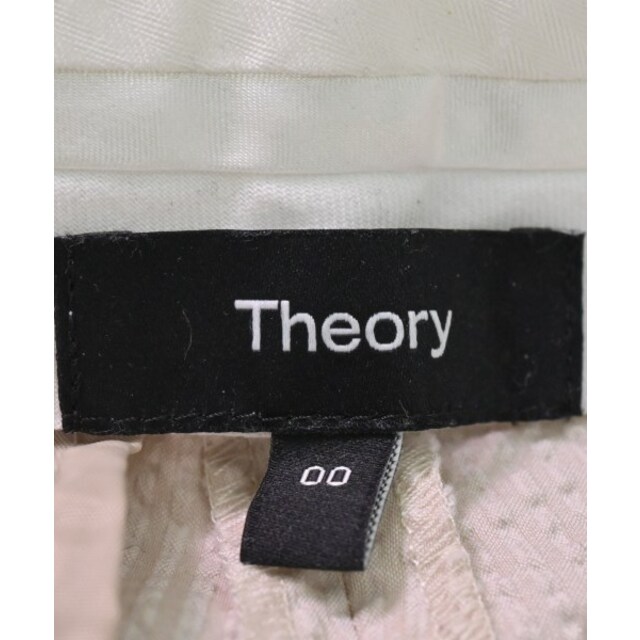 theory(セオリー)のTheory セオリー クロップドパンツ 00(XS位) ベージュ(総柄) 【古着】【中古】 レディースのパンツ(クロップドパンツ)の商品写真