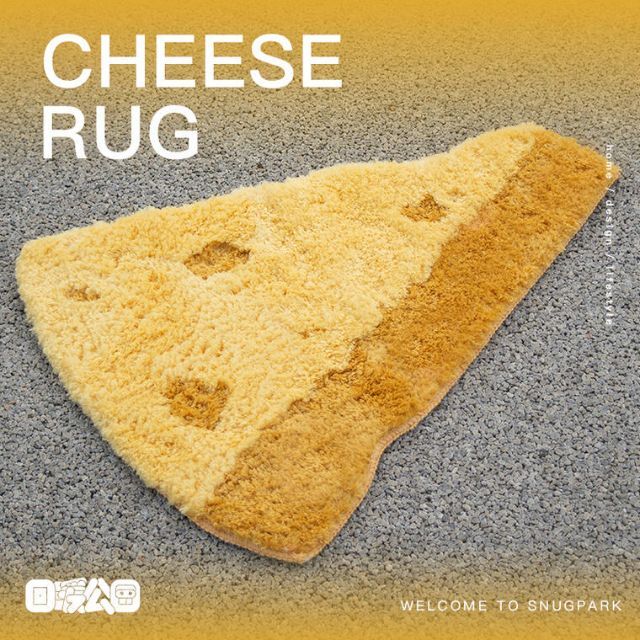 SnugPark cheese rag アートチーズ柄 ラグ マット