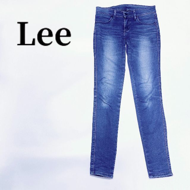 Lee(リー)のLeeリーストレッチスキニーデニムジーンズパンツブルー レディースのパンツ(デニム/ジーンズ)の商品写真