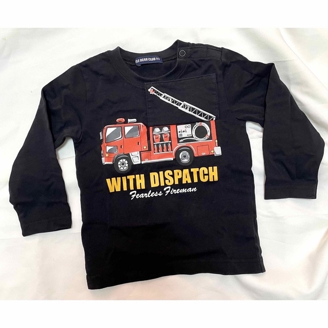 LITTLE BEAR CLUB - 長袖Tシャツ 90 消防車 車 LITTLE BEAR CLUB ロンT