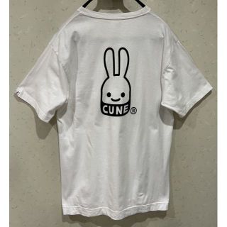 キューン(CUNE)の＊キューン CUNE ロゴ プリント 半袖Tシャツ トップス L(Tシャツ/カットソー(半袖/袖なし))