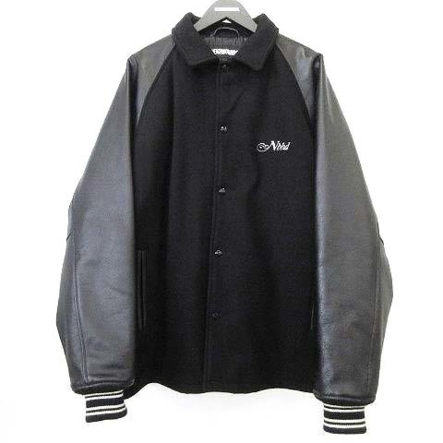 ネイバーフッド 21AW CLUB WCL-JKT レザー スタジャン XL 黒