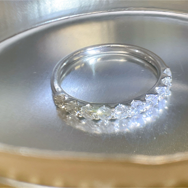 PT900 エタニティーダイヤモンドリング レディースのアクセサリー(リング(指輪))の商品写真