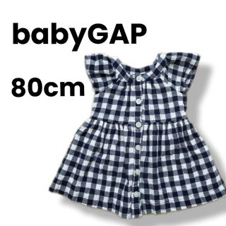 ベビーギャップ(babyGAP)のギンガムチェックチュニックワンピース　babyGAP　ベビーギャップ(ワンピース)