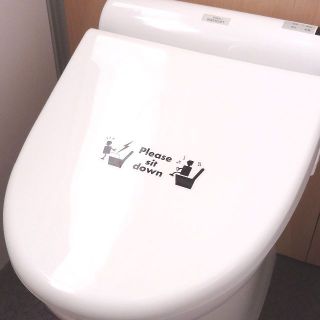 ウォールステッカー　Ｕ－Ｅ　立小便禁止トイレステッカー(その他)