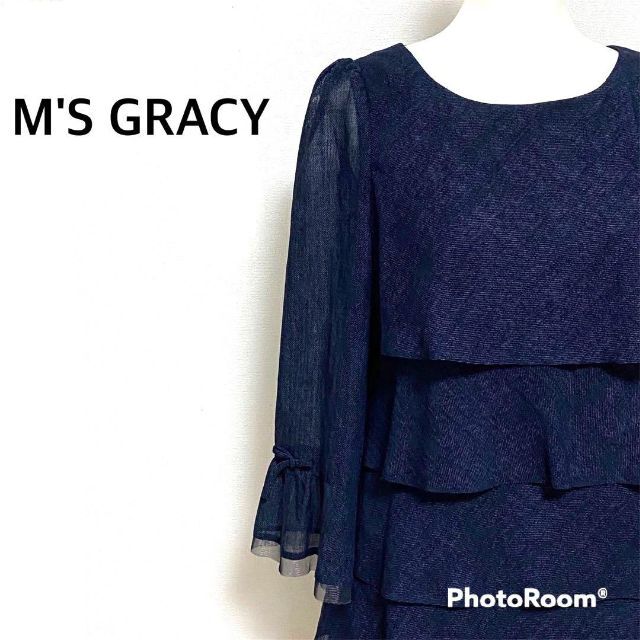 オンライン直売 M´S GRACY エムズグレイシー40 ティアードワンピース
