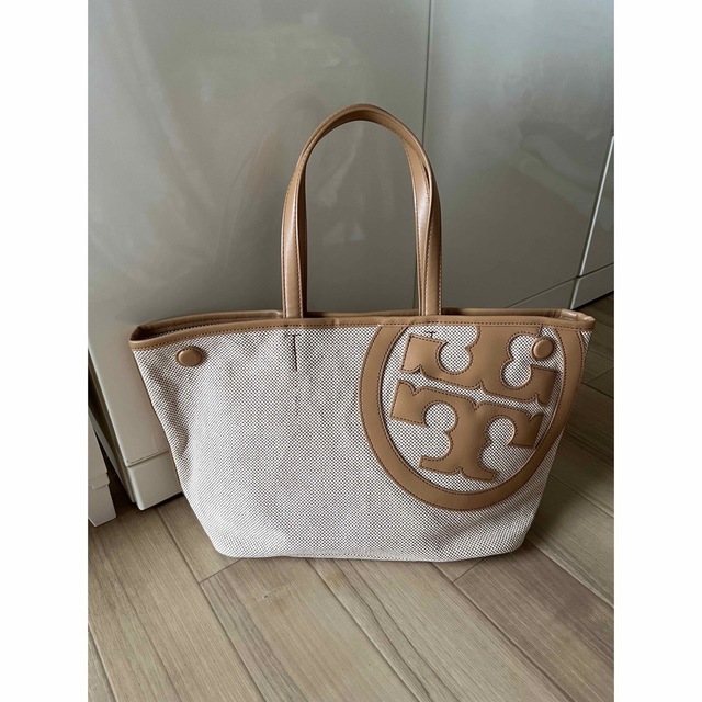 トリーバーチToryBurchキャンバストートバッグ　ロニー