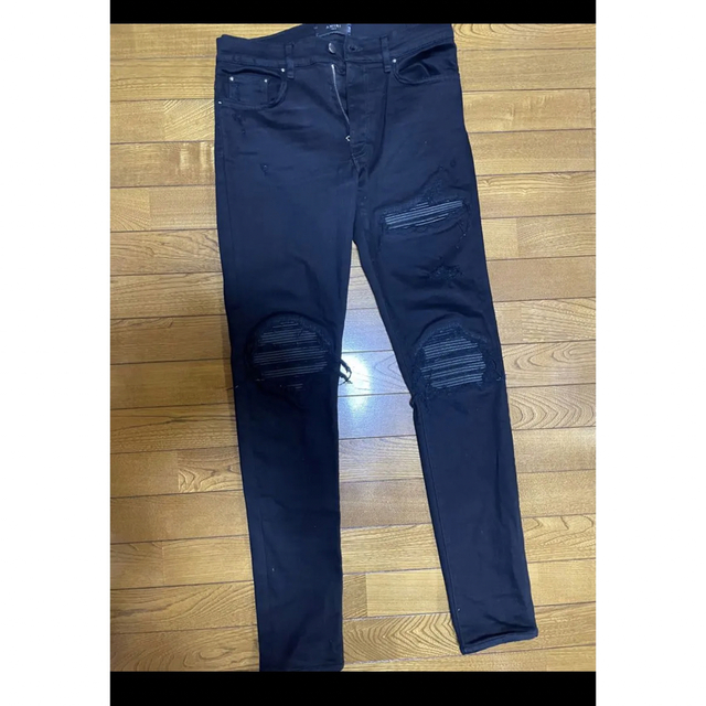 AMIRI MX1 LEATHER PATCH JEAN