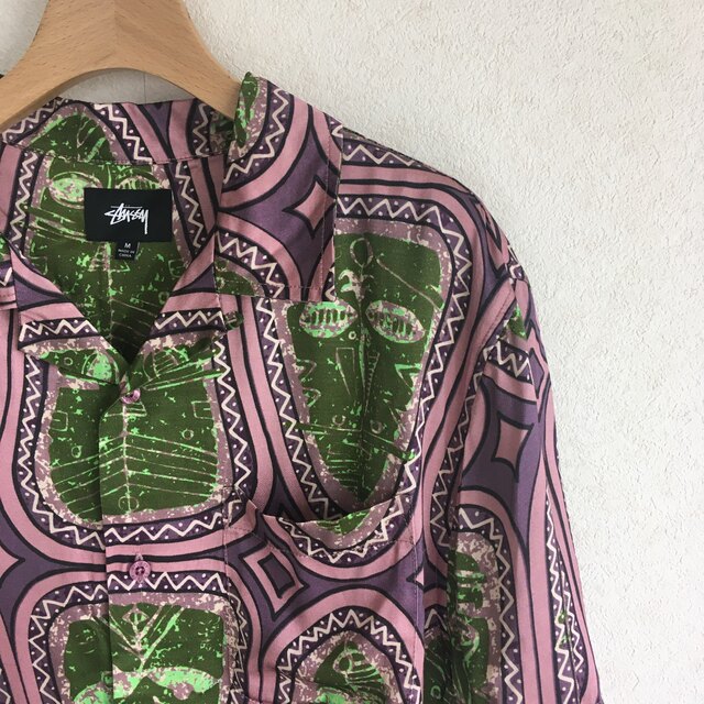 希少　STUSSY ステューシー MASK SHIRT マスク　シャツ