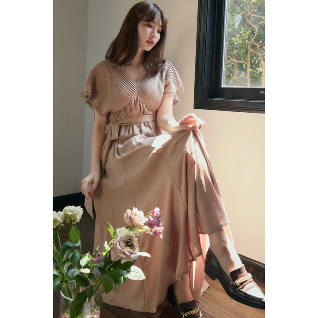 極美品　ハーリップトゥBon Voyage Belted Long Dress