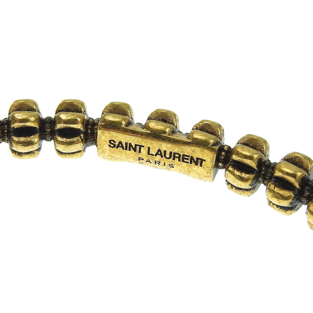 Saint Laurent(サンローラン)の【本物保証】 箱・布袋付 超美品 サンローラン パリ SAINT LAURENT PARIS バングル シンプル ヴィンテージ加工 レディースのアクセサリー(ブレスレット/バングル)の商品写真