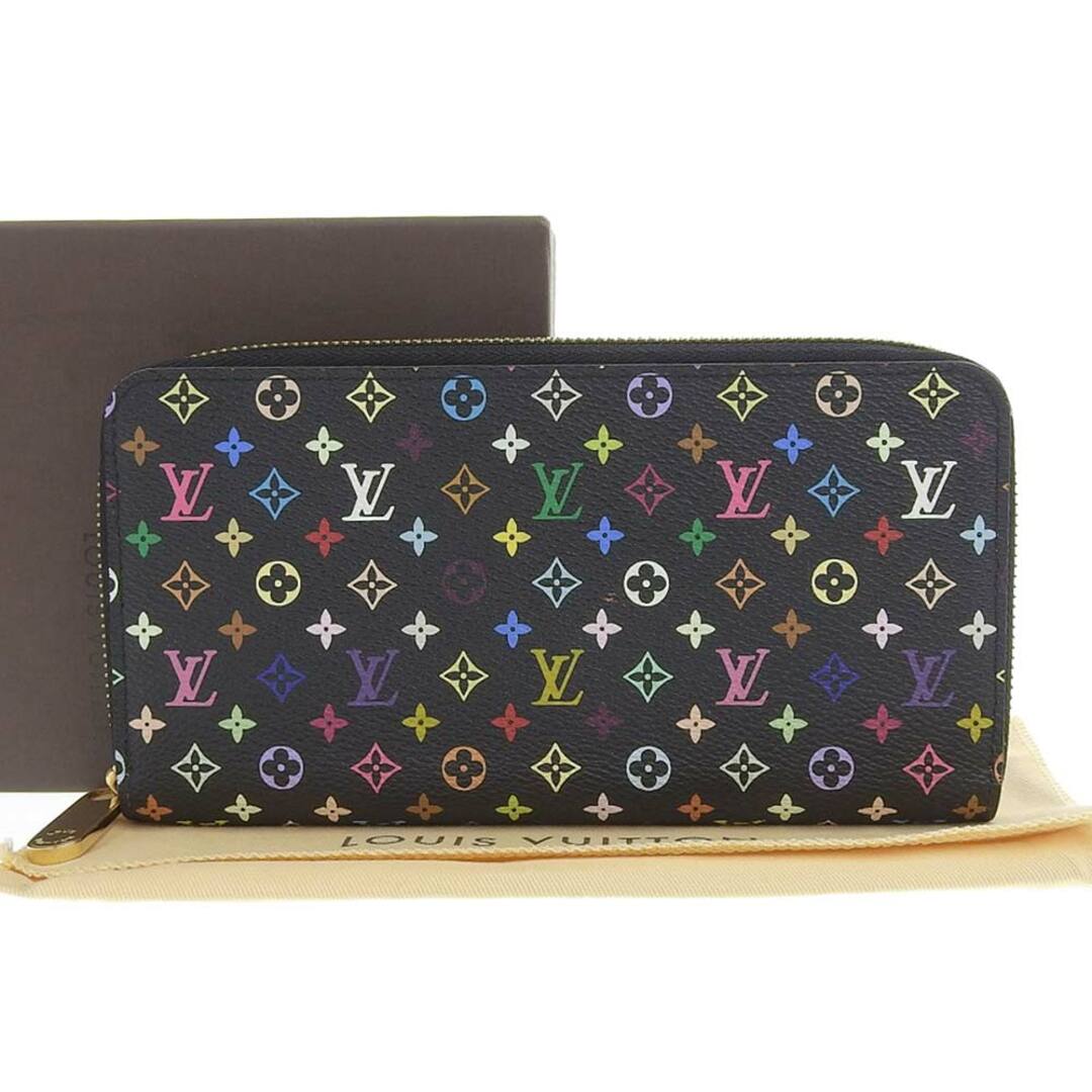 【本物保証】 箱・布袋付 超美品 ルイヴィトン LOUIS VUITTON モノグラム マルチカラー ジッピーウォレット 長財布 M60275