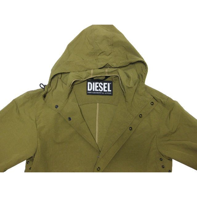 DIESEL(ディーゼル)のDIESEL 薄生地 春秋用 フーテッドロングコート J-LUI Lサイズ メンズのジャケット/アウター(トレンチコート)の商品写真