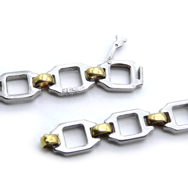 Cartier - カルティエ サントス ネックレス 60cm ステンレス K18 Cartier - カルティエ サントス ネックレス 60cm ステンレス K18