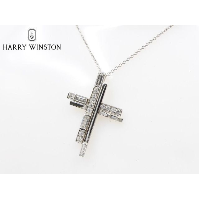 HARRY WINSTON★トラフィックアクセント クロス ダイヤ ネックレス