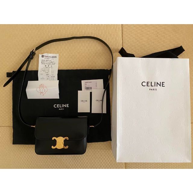 2022新作モデル celine - ティーン トリオンフバッグ シャイニーカーフ
