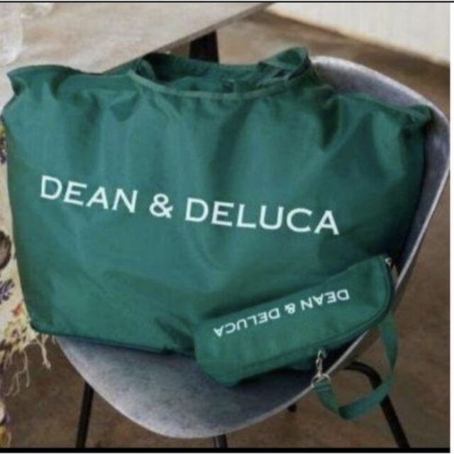 DEAN & DELUCA(ディーンアンドデルーカ)の【新品】DEAN & DELUCA レジかご買い物バッグ＋保冷ボトルケース レディースのバッグ(エコバッグ)の商品写真