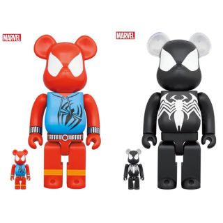 メディコムトイ(MEDICOM TOY)のBE@RBRICK SCARLET SPIDER BLACK COSTUME(フィギュア)