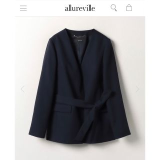 アルアバイル(allureville)の【教科書売り切り希望様専用】アルアバイル　 ノーカラーベルテッドジャケット(ノーカラージャケット)