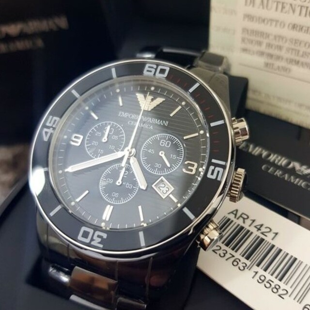 Emporio Armani(エンポリオアルマーニ)の未使用新品☆　エンポリオアルマーニ　AR1421　EMPORIO ARMANI メンズの時計(腕時計(アナログ))の商品写真