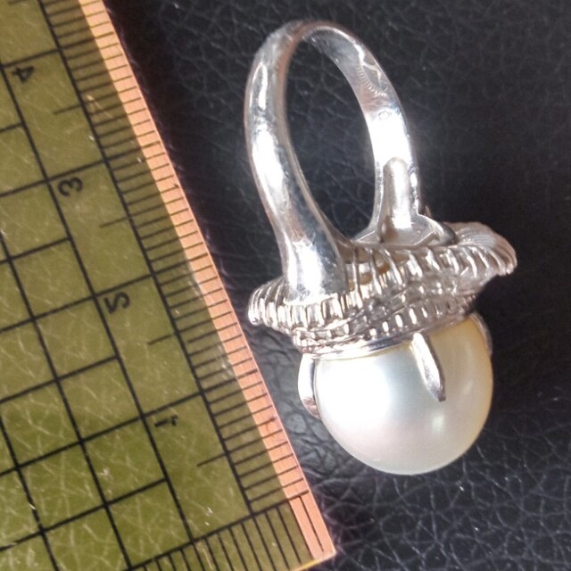 真珠&ダイヤのリング レディースのアクセサリー(リング(指輪))の商品写真