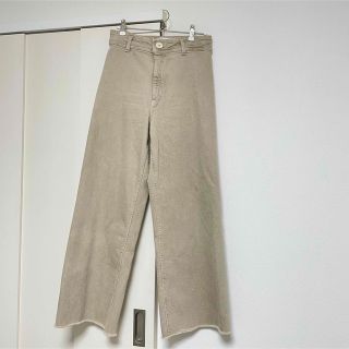 ザラ(ZARA)のZARA マリンストレート デニムパンツ 36 ベージュ(デニム/ジーンズ)