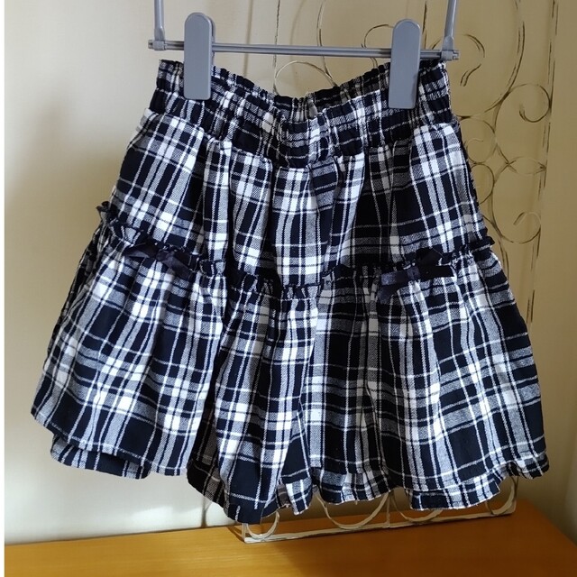 チェック スカート 160 キッズ/ベビー/マタニティのキッズ服女の子用(90cm~)(スカート)の商品写真