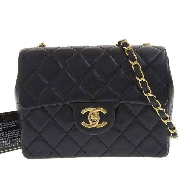 【本物保証】 保付 超美品 シャネル CHANEL ミニマトラッセ 17 ココマーク チェーンショルダーバッグ ゴールド金具 シール付 1番台 A01115