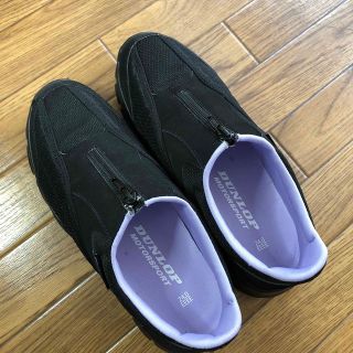 ダンロップ(DUNLOP)のスニーカー　黒　DUNLOP(スニーカー)