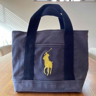 ポロラルフローレン(POLO RALPH LAUREN)のPOLO Ralph Lauren キャンバストート　ネイビー×イエロー(トートバッグ)