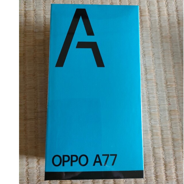 新品未開封 OPPO A77 ブラックスマートフォン本体