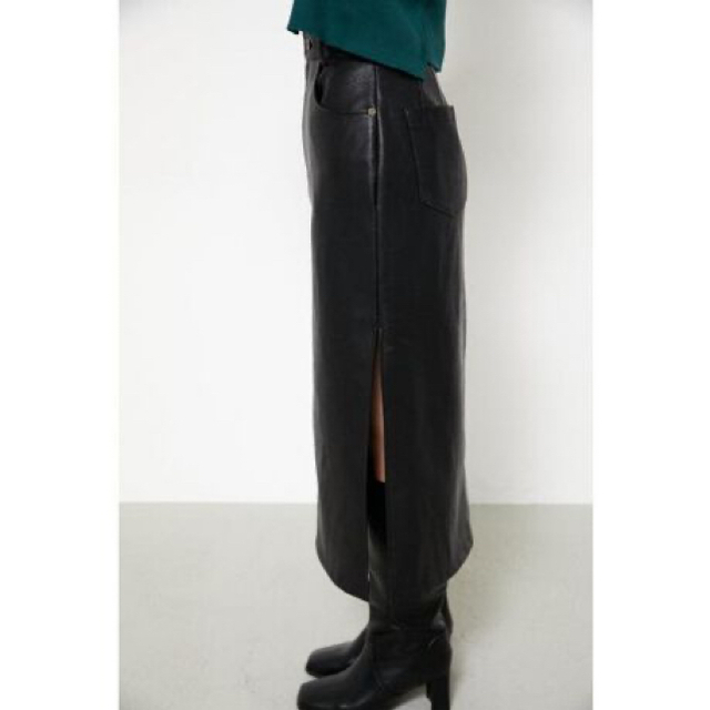 LAGUA GEM(ラグアジェム)の【LAGUA GEM】F／LEATHER STITCH SK レディースのスカート(ロングスカート)の商品写真