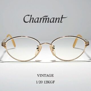 ◆ Charmant ◆ 12KGF ヴィンテージ金張オーバルメガネフレーム(サングラス/メガネ)