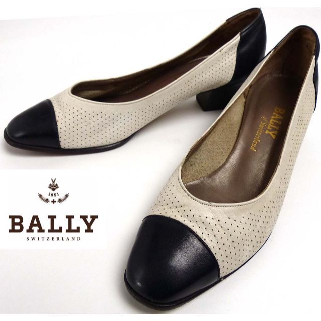 Bally(バリー)のBALLY / バリー 2トーン レザー パンプス 3(23cm相当) レディースの靴/シューズ(ハイヒール/パンプス)の商品写真