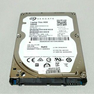 Seagate ST500LT012 2.5"/500GB/5400rpmHDD(PCパーツ)