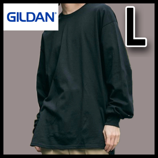 ギルタン(GILDAN)の新品未使用. GILDAN ギルダン 6oz 無地長袖ロンT 黒 ブラック L(Tシャツ/カットソー(七分/長袖))
