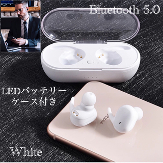 Bluetooth イヤホン 両耳 タッチタイプ　完全ワイヤレス 完全独立型 (ヘッドフォン/イヤフォン)