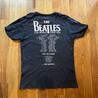 ビートルズ(THE BEATLES)のBeatles Tシャツ　1964 バンT  すみ黒　黒　古着　半袖　シャツ(Tシャツ/カットソー(半袖/袖なし))