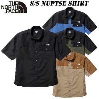 ザノースフェイス(THE NORTH FACE)のTHE NORTH FACE S/S Nuptse Shirt Kブラック L(シャツ)