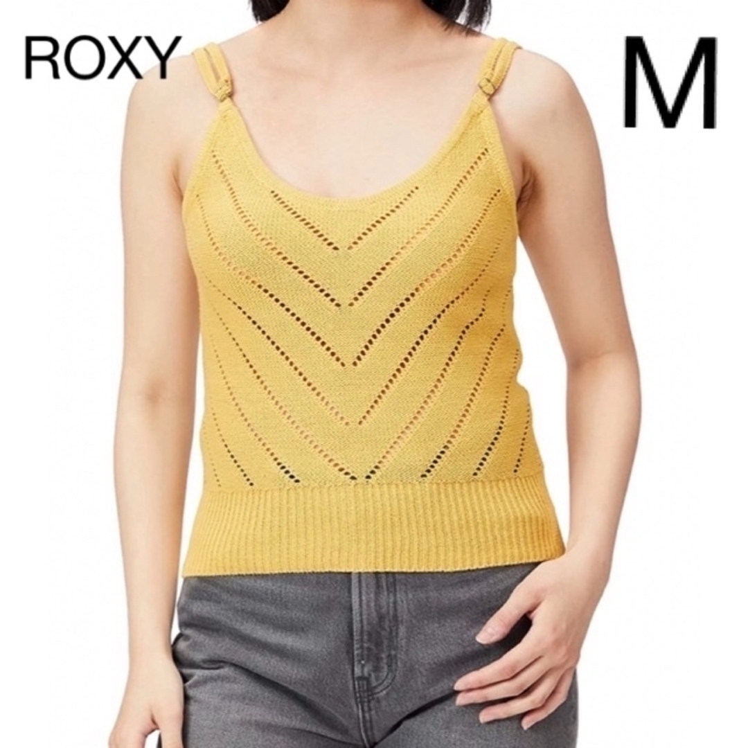 Roxy(ロキシー)のロキシー　レディース　 Mサイズ　イエロー　　ノースリーブ　キャミソール レディースのトップス(キャミソール)の商品写真