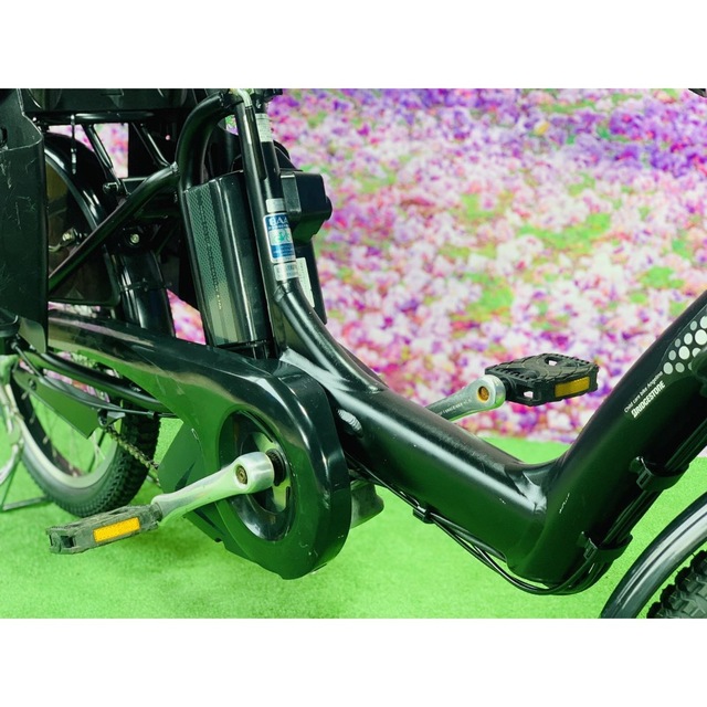 ☆5115子供乗せ電動アシスト自転車ブリヂストン3人乗り対応20インチ