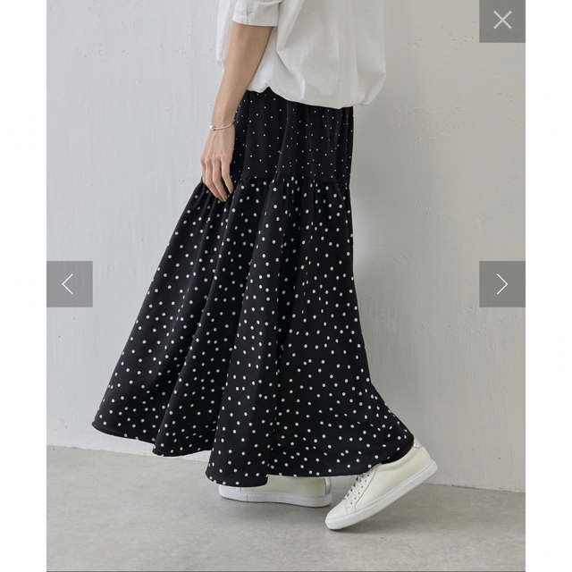 BEARDSLEY - 【美品】ビアズリー NEWドットパッチワークスカート サイズ1