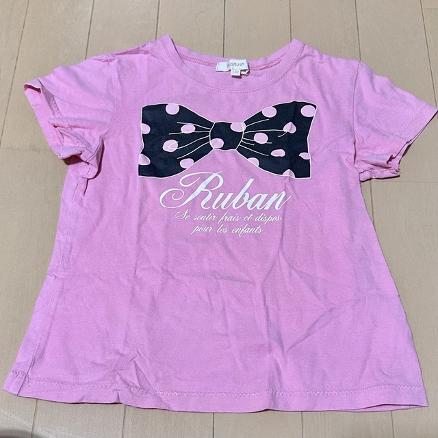 mezzo piano(メゾピアノ)の120 春服6点セット　Tシャツ　ワンピース　ロンT  メゾピアノ　ピンク キッズ/ベビー/マタニティのキッズ服女の子用(90cm~)(Tシャツ/カットソー)の商品写真