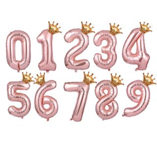 数字バルーン　ピンクゴールド　お誕生日　バースデー　飾り(その他)