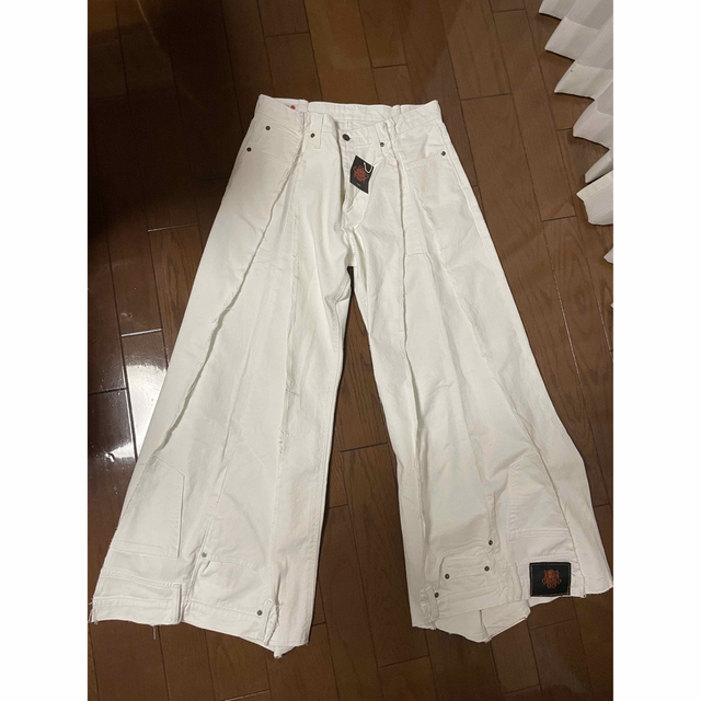 リメイク一点物】EDWIN再構築ドッキングワイドフレアジーンズ
