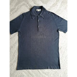 ジョンスメドレー(JOHN SMEDLEY)のJOHN SMEDLEY ジョンスメドレー 30Gコットン ポロシャツ ネイビー(ポロシャツ)