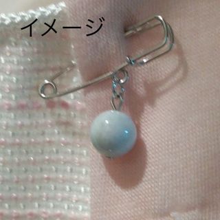 糸魚川翡翠　10mm　ショールピン　ブローチ　スカーフピン　♡シンプルで上品(コサージュ/ブローチ)