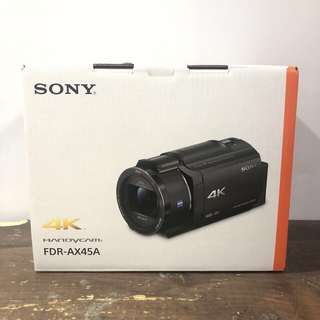 ソニー(SONY)の新品　SONY デジタル4Kビデオカメラレコーダー FDR-AX45A(TI)(ビデオカメラ)