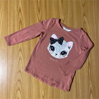 エイチアンドエム(H&M)のH&M 110㎝ ロングTシャツ 猫(Tシャツ/カットソー)